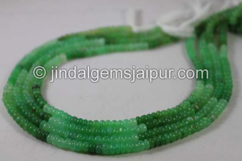 Chrysoprase Far Smooth Roundelle Beads